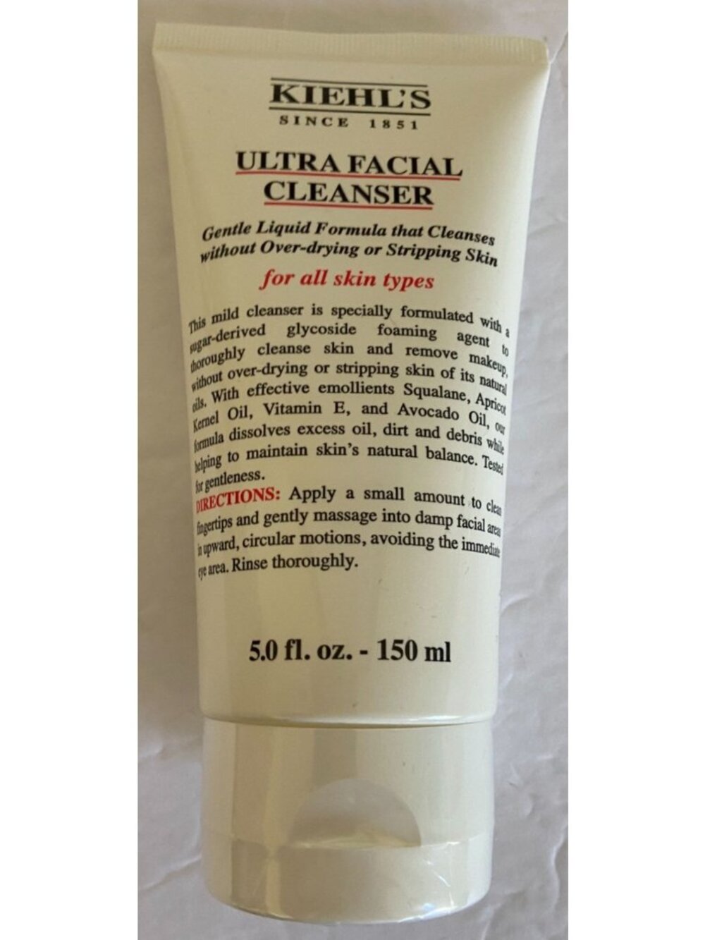 Kiehl's Ultra Facial Cleanser All Skin Types Full Size 5oz / 150ml Full Size NEW